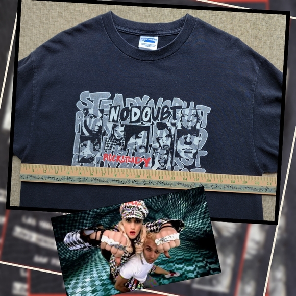 Vintage No Doubt 🎸 Tour Shirt Gwen Stefani 00s 2002 graphic t-shirt - Picture 8 of 12